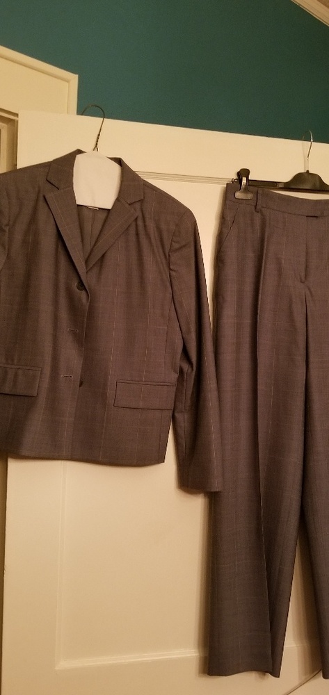 Oscar de la Renta pinstripe suit